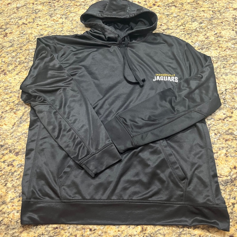 Dunbrooke Jacksonville Jaguars Mens XL Black Performance Hoodie Pullover‎ NFL